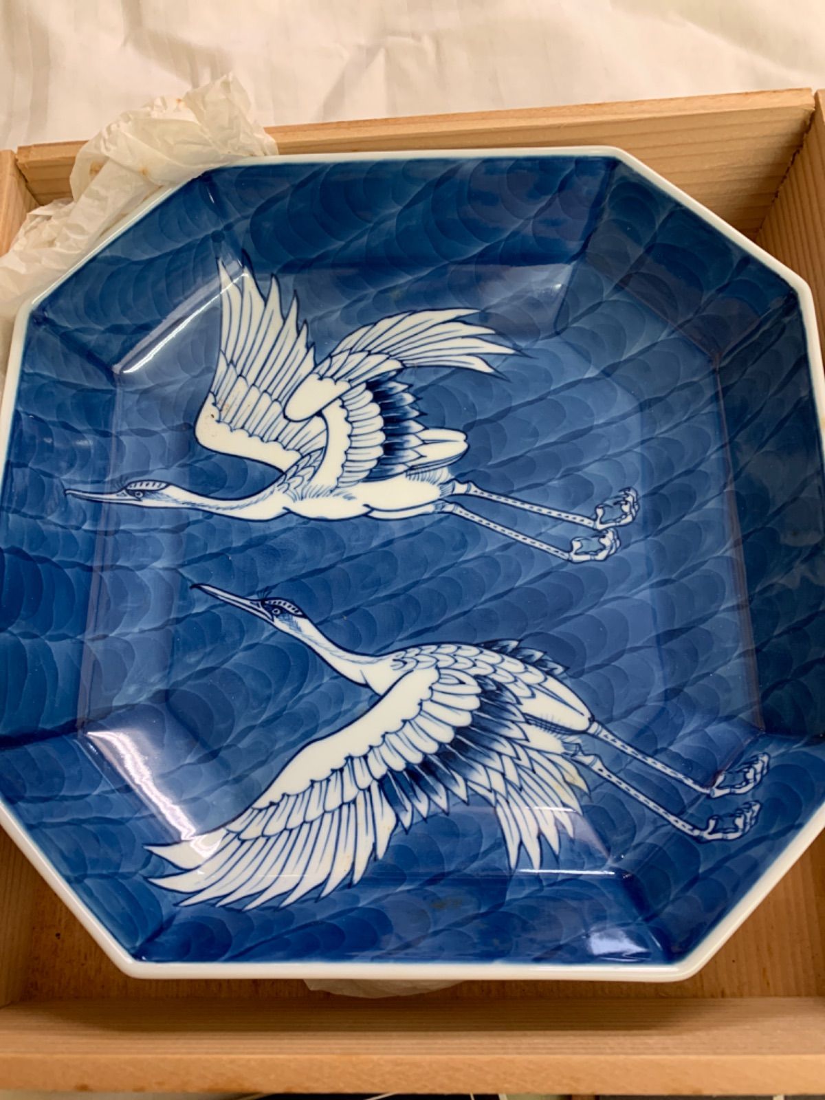 源右衛門窯 双鶴紋 飛翔又鶴 大鉢 鉢 六方皿 1点 - メルカリ