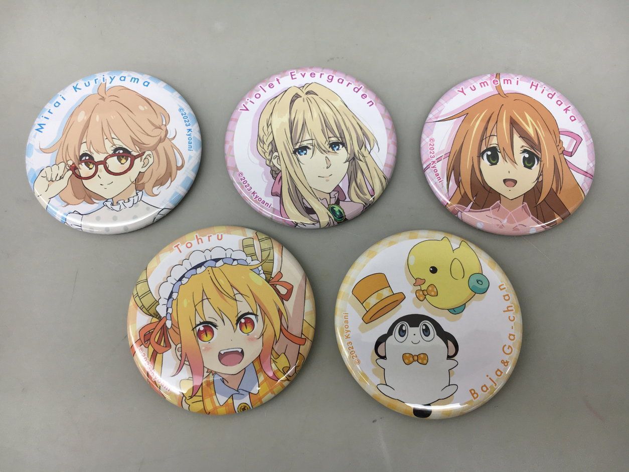 計5点セット 第6回京都アニメーションファン感謝イベント 缶バッジ