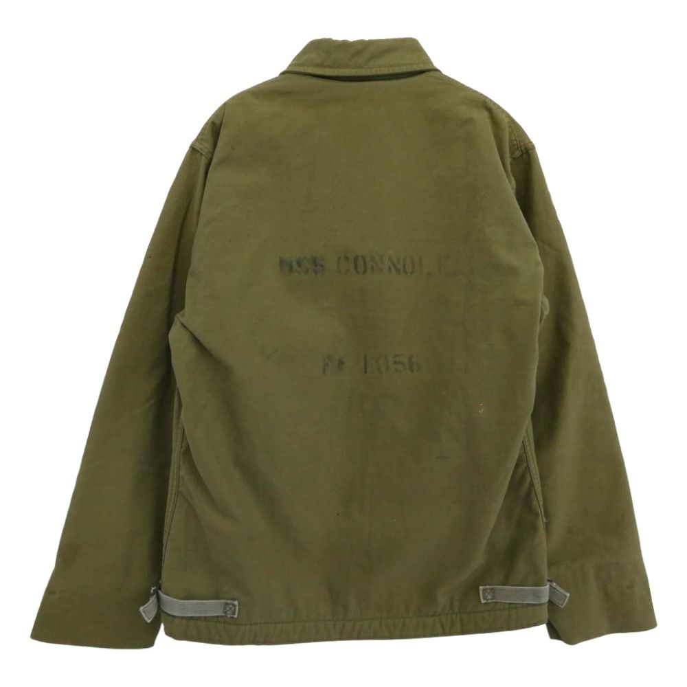 ガッキー【希少♡ vintage】米海軍A-2 デッキジャケット ヴィンテージ VINTAGE 米軍 A-2 デッキ ジャケット カーキ系 サイズ