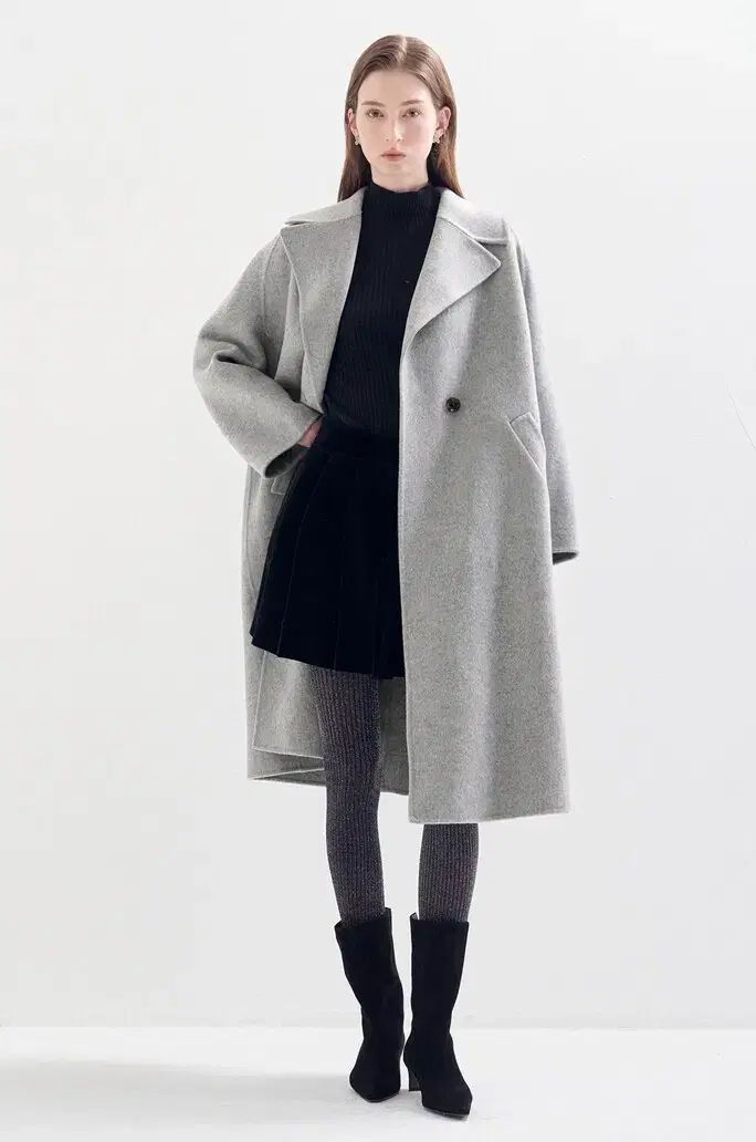 LANVIN COLLECTION ランバンコレクション カシミア ブレンド オーバー