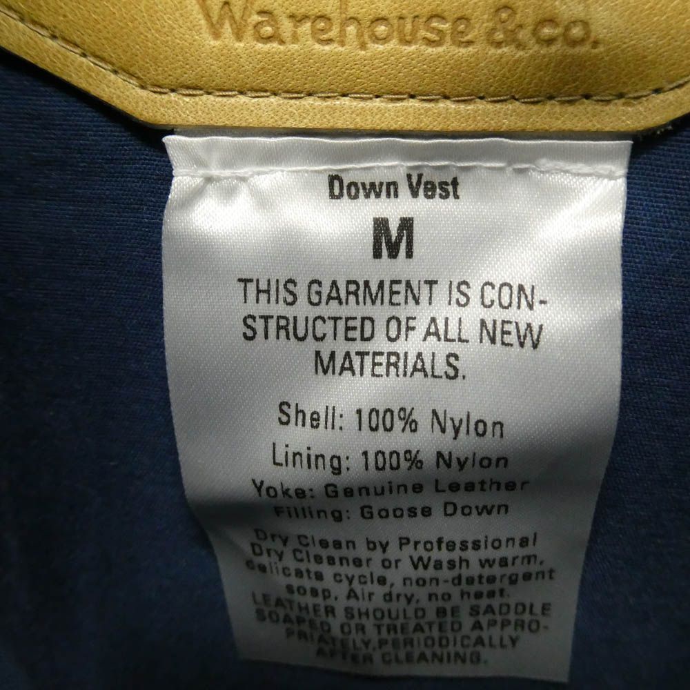 WAREHOUSE ウエアハウス DUBBLE WORKS ダブルワークス ダウン ベスト
