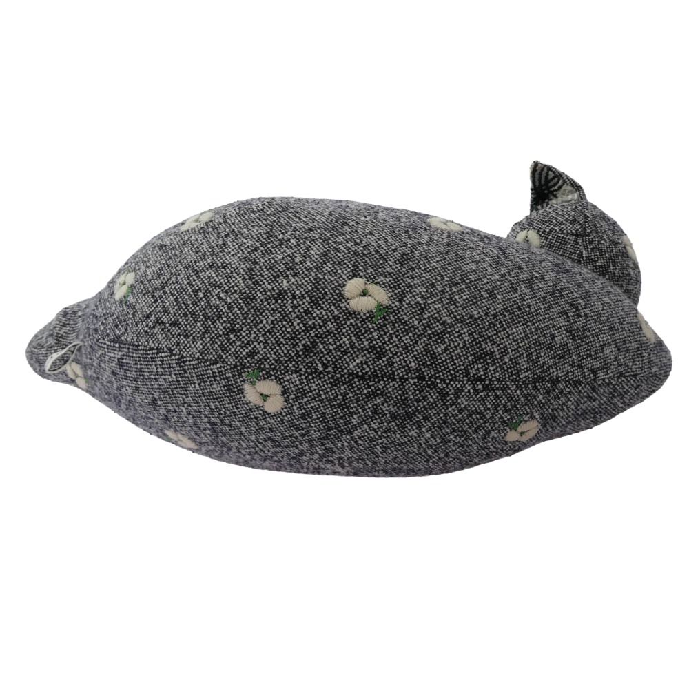 mina perhonen ミナペルホネン necco cushion ねっこ ネコ レザー切替