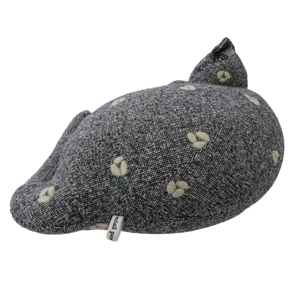 mina perhonen ミナペルホネン necco cushion ねっこ ネコ レザー切替