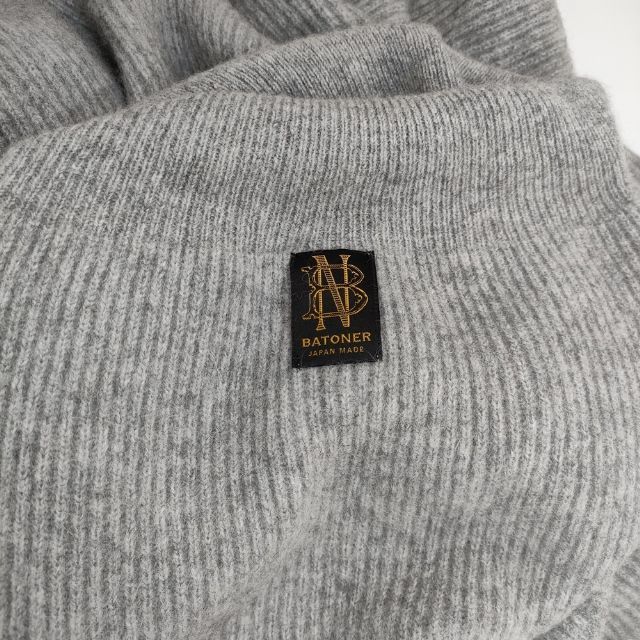 BATONER CASHMERE FOX HIGH NECK TUNIC カシミアフォックスハイネック