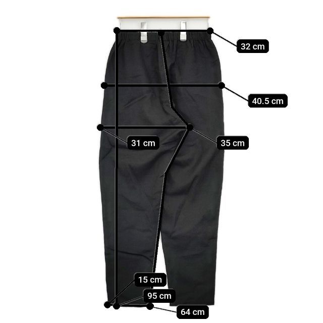 JURGEN LEHL J0184FP501 ウール 日本製 ウエストゴム パンツ ブラック