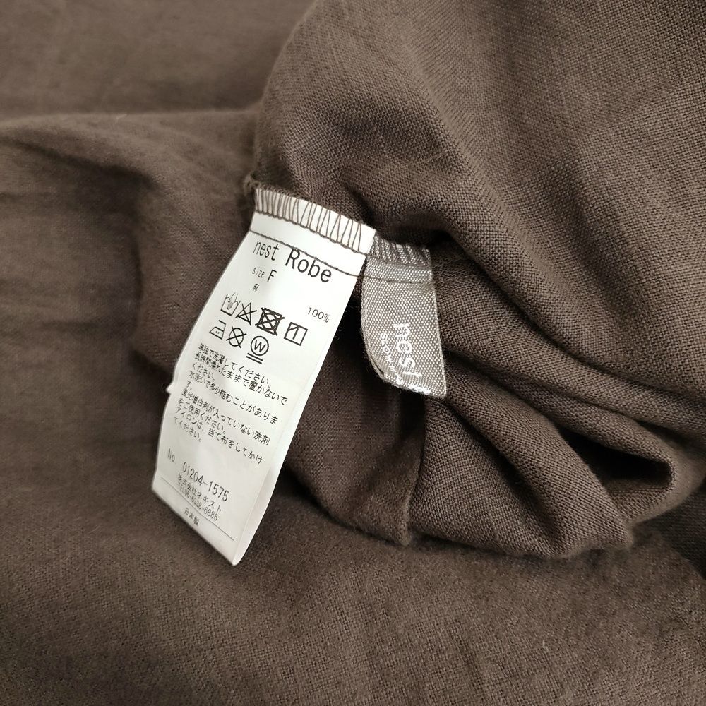 nest Robe 起毛リネンドロストワンピース 01204-1575 ノースリーブ