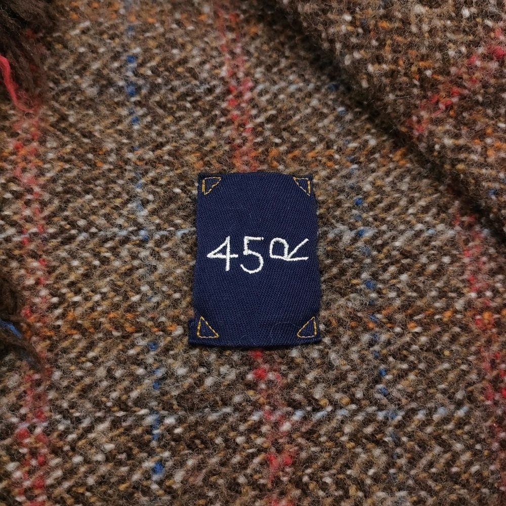 45R/45rpm インドメリノのポンチョショート 定価68200円 コンチョ