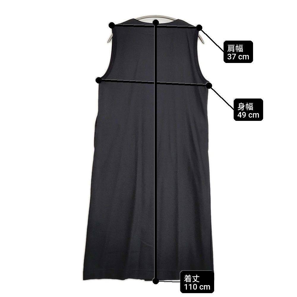 CLASKA D ウールフラノ ノースリーブワンピース 定価22000円 0211-0327