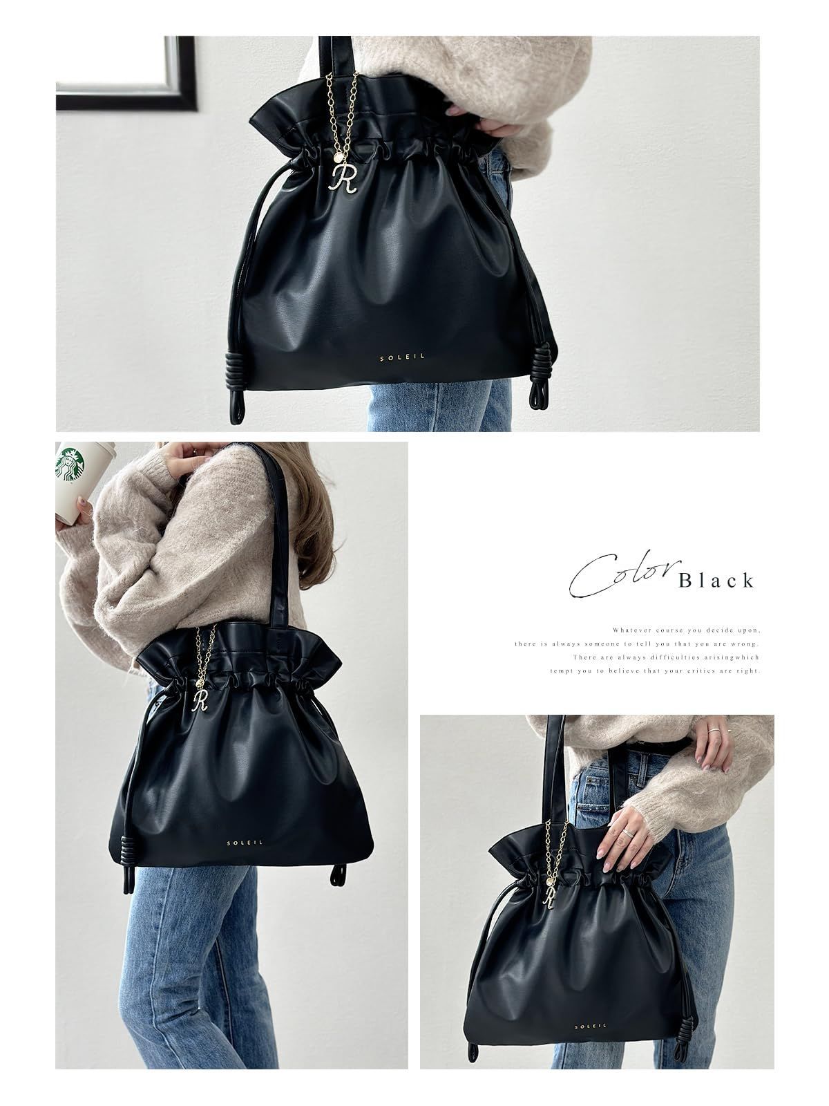 抗菌 大容量 防臭 巾着 軽量 a4 肩掛け 大きめ チャーム付き トート