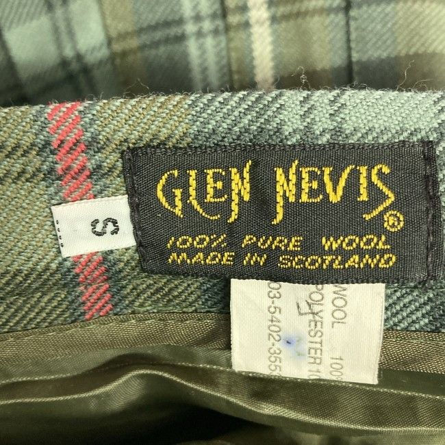 GLEN NEVIS ラップスカート 巻きスカート ミディアム丈 ギャザー