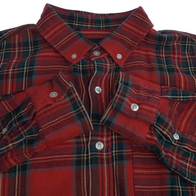 STUSSY ネルシャツ フランネル チェックシャツ 長袖 トップス ボタン