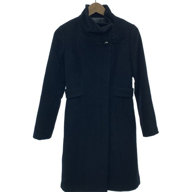 VIVIENNE TAM ウール ロングコート VIVIENNE TAM ウールコート ロングコート スタンドカラー 無地 フル