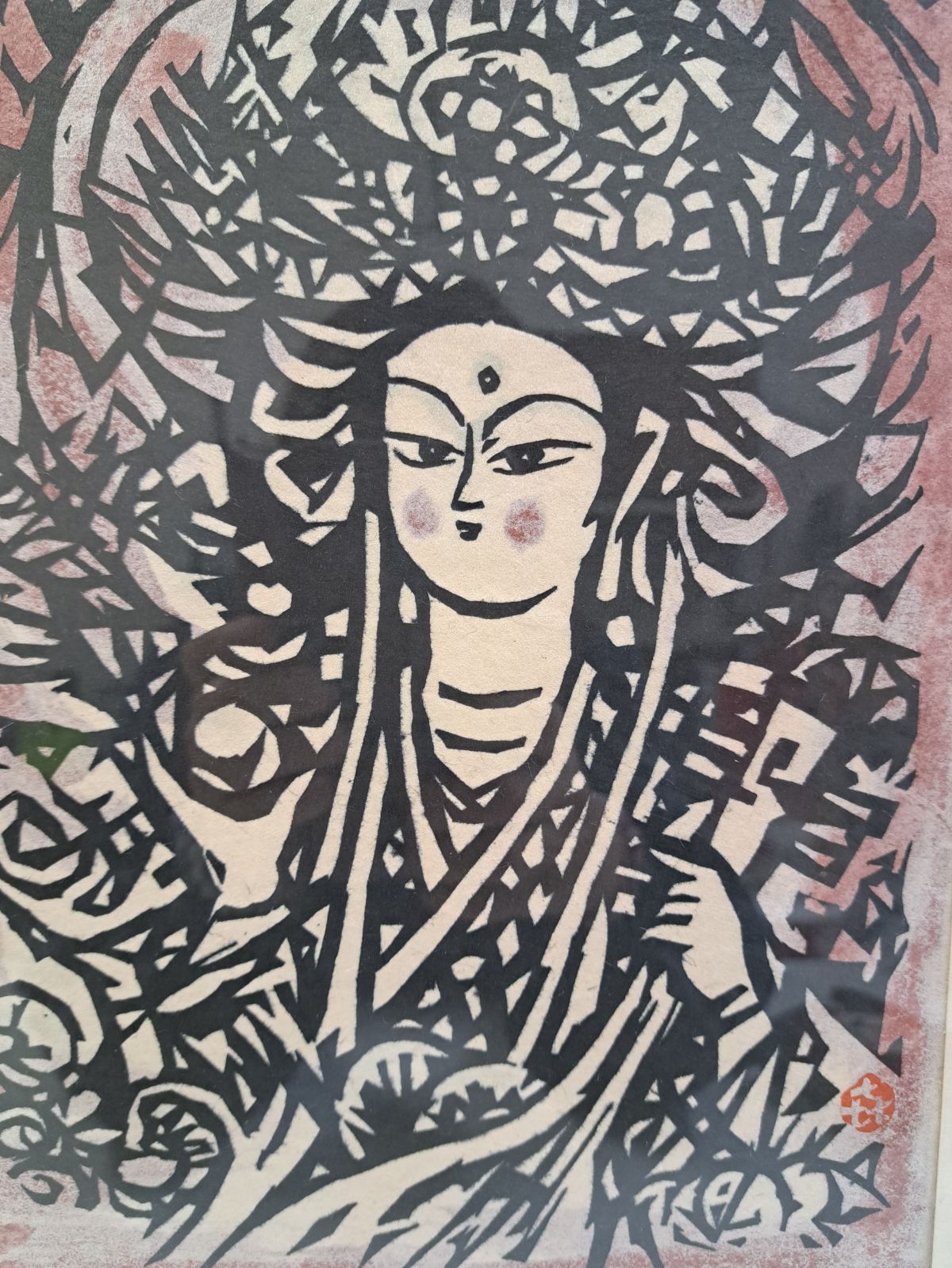 貴重！ 笹島喜平による木版画「弁財天」﻿ 多色刷木版画 - メルカリ