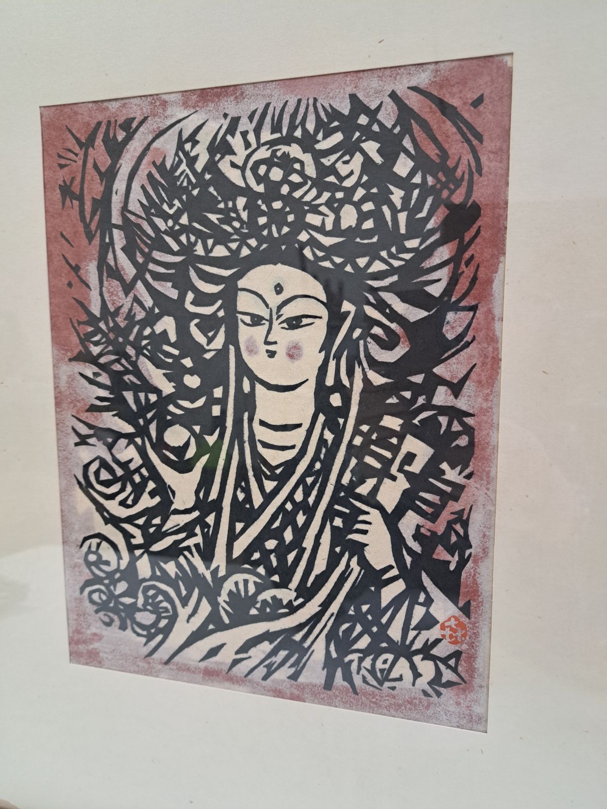 貴重！ 笹島喜平による木版画「弁財天」﻿ 多色刷木版画 - メルカリ