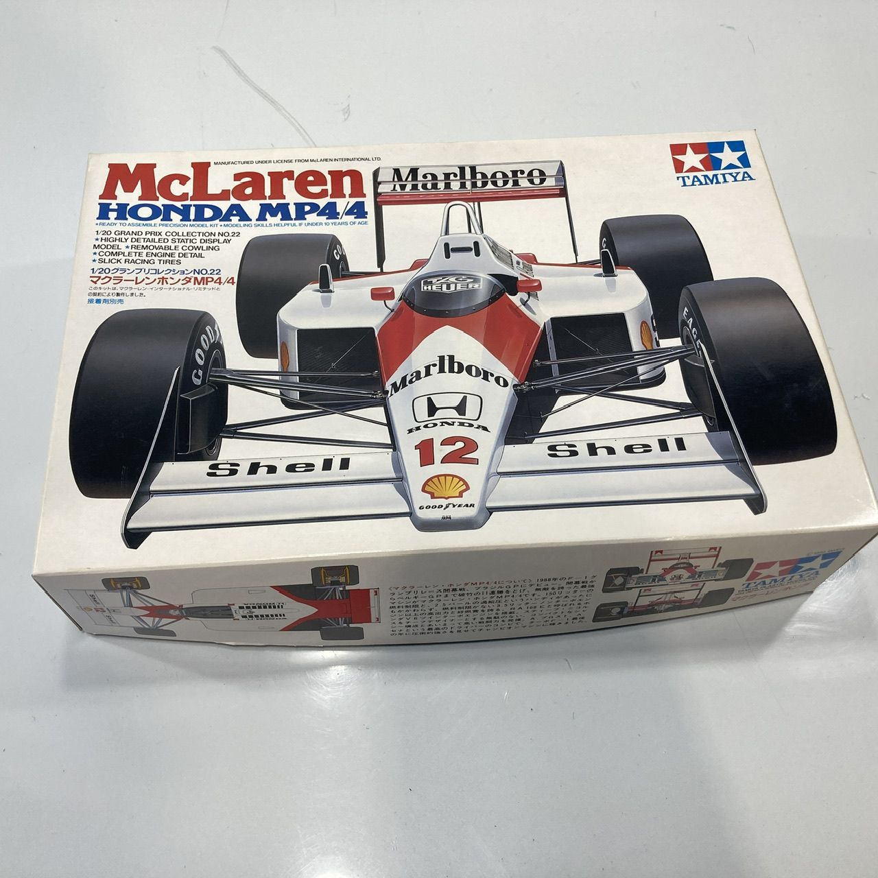 小鹿タミヤ 1/20 マクラーレン ホンダ MP4/4 (1988年製/プラモデル)