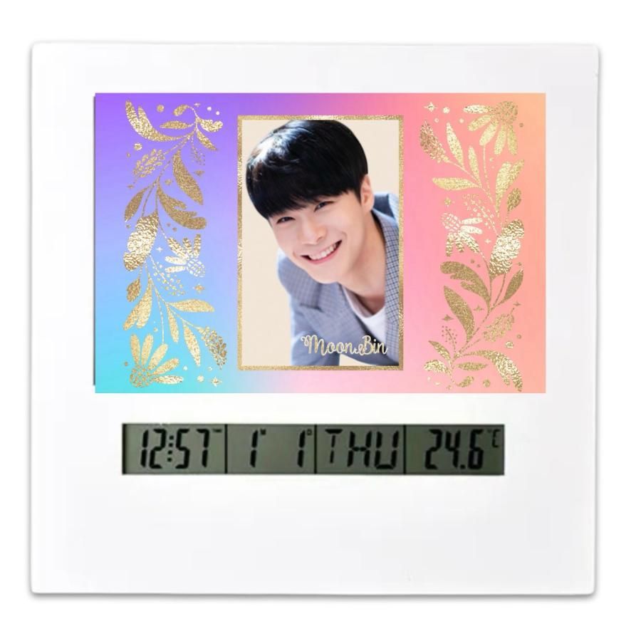 ムンビン ASTRO アストロ フォトフレームクロック 置き時計 カレンダー