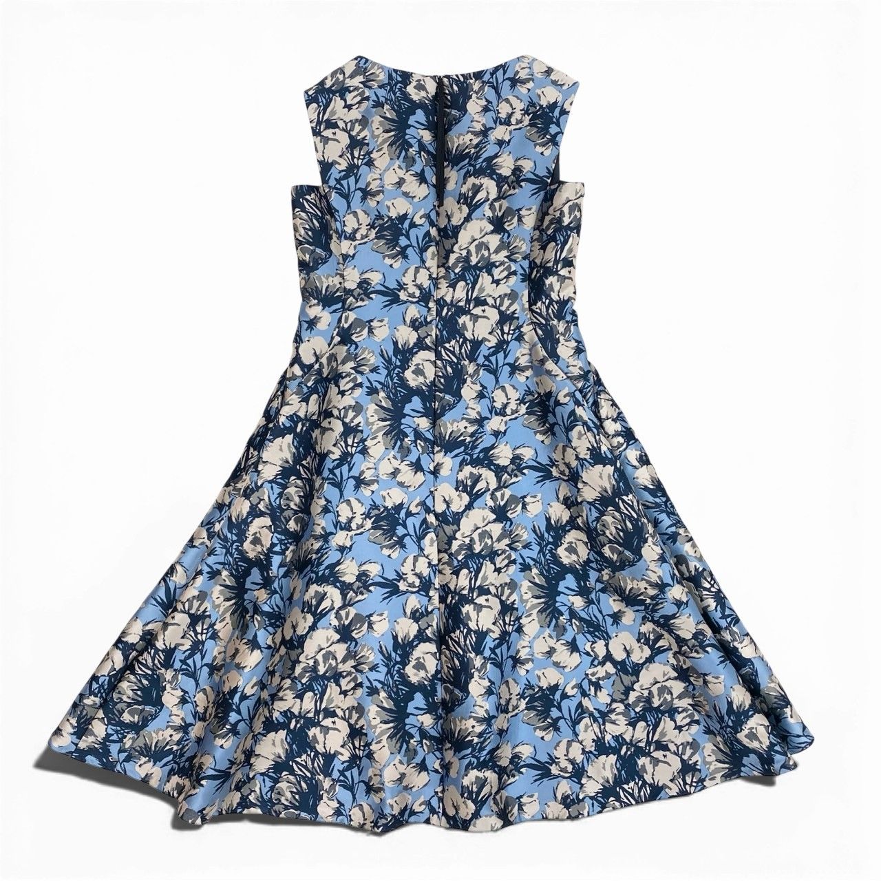 50a29 《美品》 Rene ルネ ノースリーブワンピース ジャガードフラワー