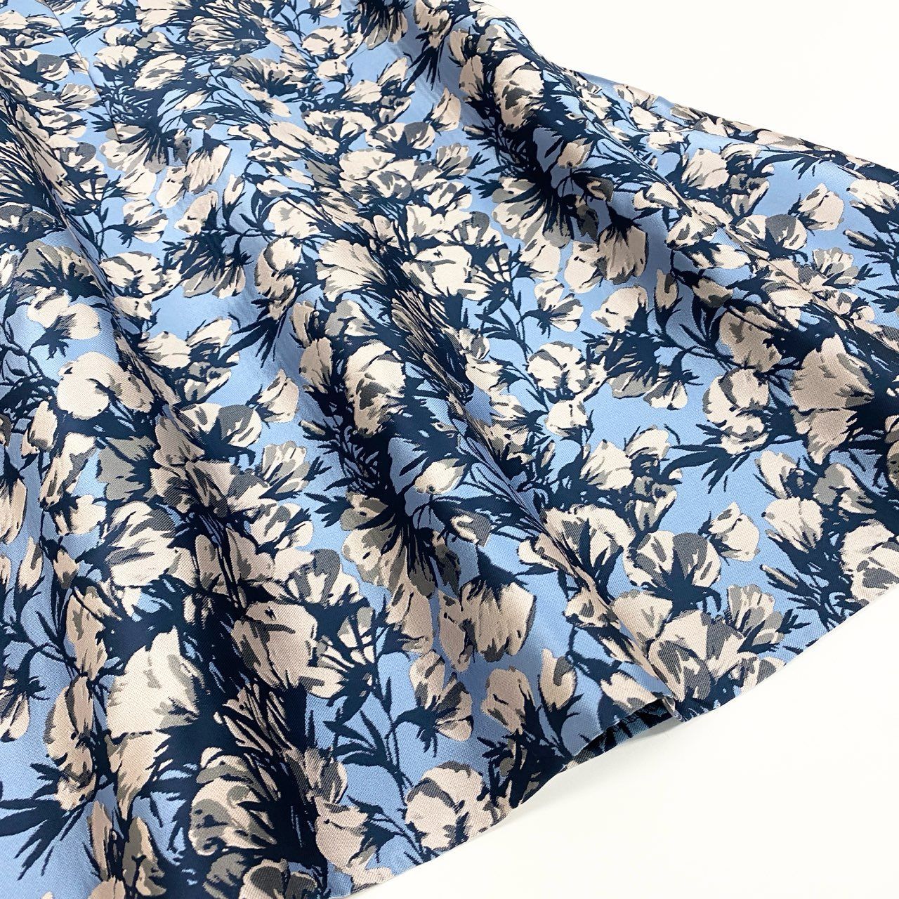 50a29 《美品》 Rene ルネ ノースリーブワンピース ジャガードフラワー