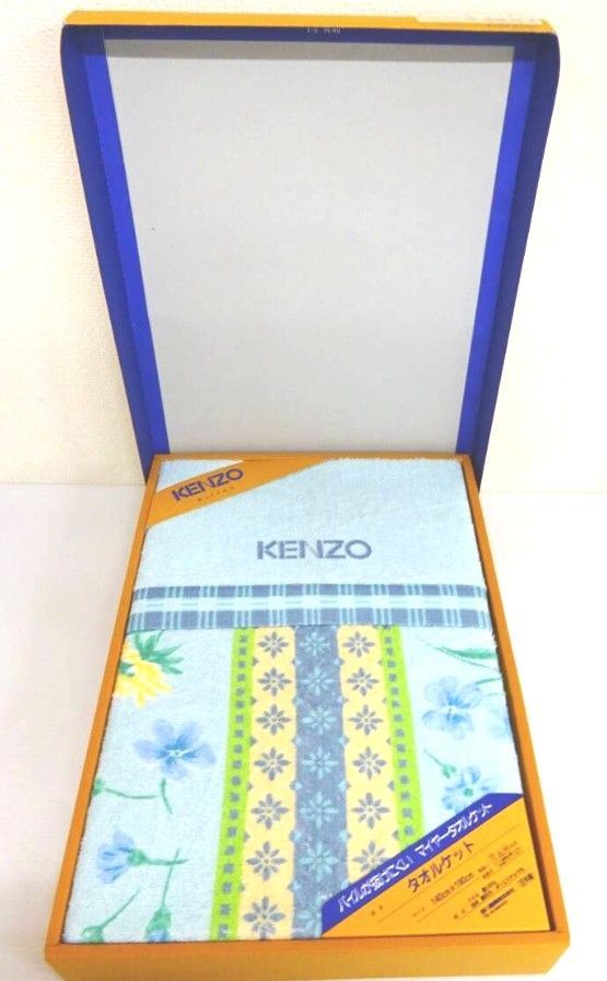 M[宅100]0722 KENZO ケンゾー パイルが抜けにくいマイヤータオルケット