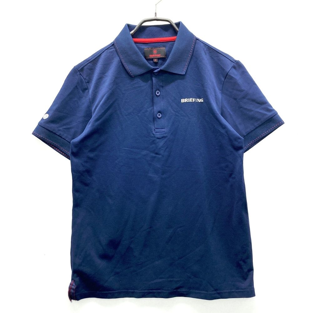 BRIEFING ネイビー ポロシャツ 半袖 サイズ：M BRIEFING GOLF ブリーフィング 半袖ポロシャツ ネイビー系
