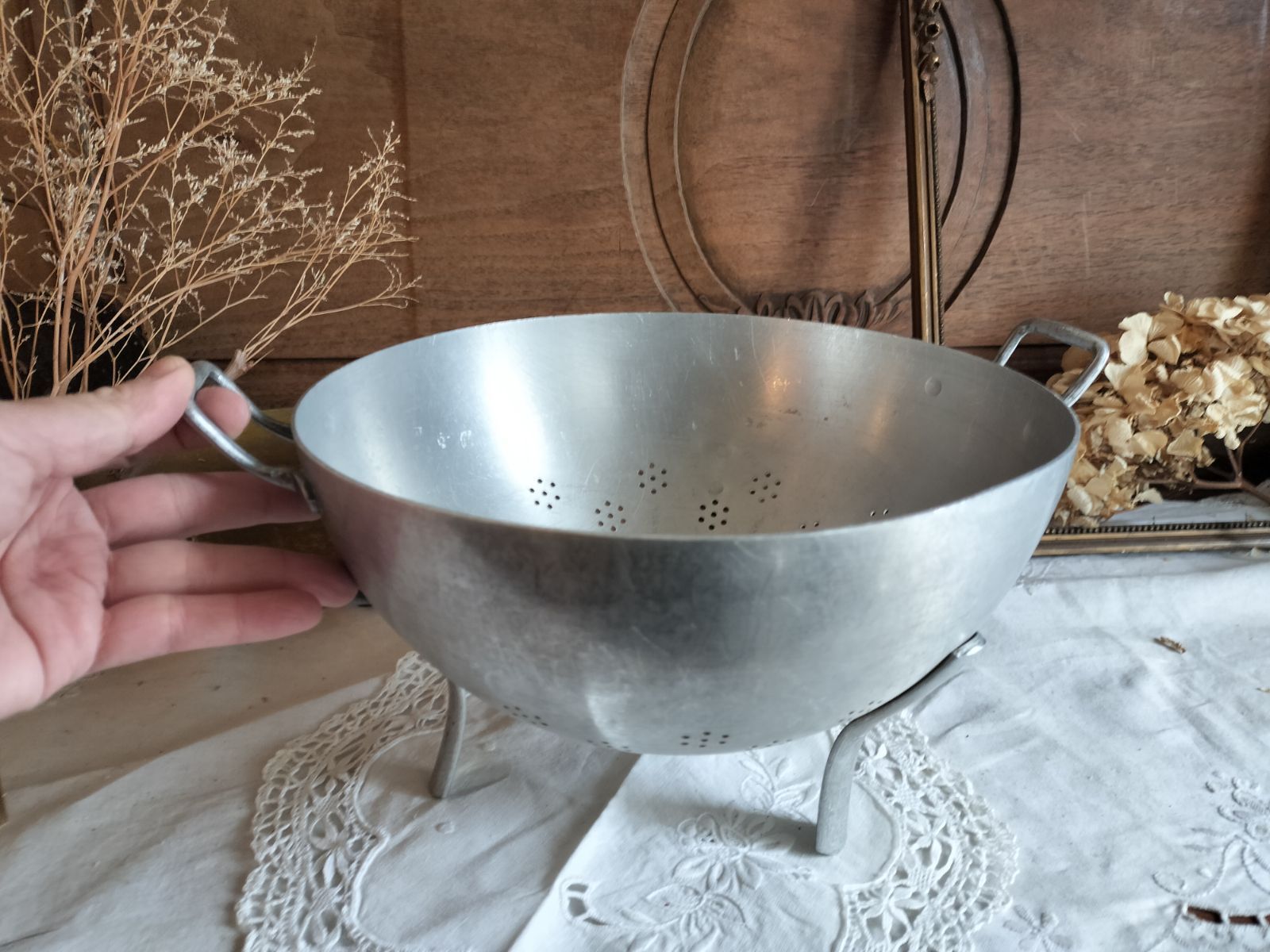 フランス アンティーク アルミ コランダー 美品 - メルカリ