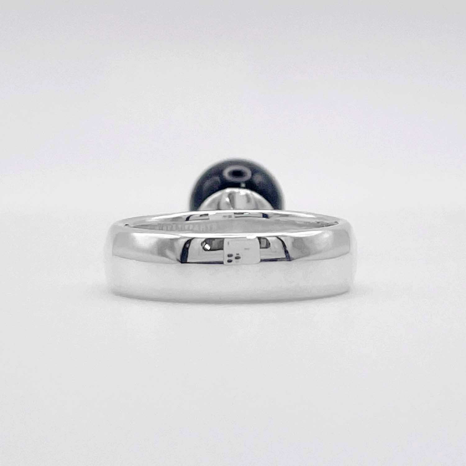 Tiffany&Co. ティファニー 7号 ボールダングル リング 指輪 オニキス 