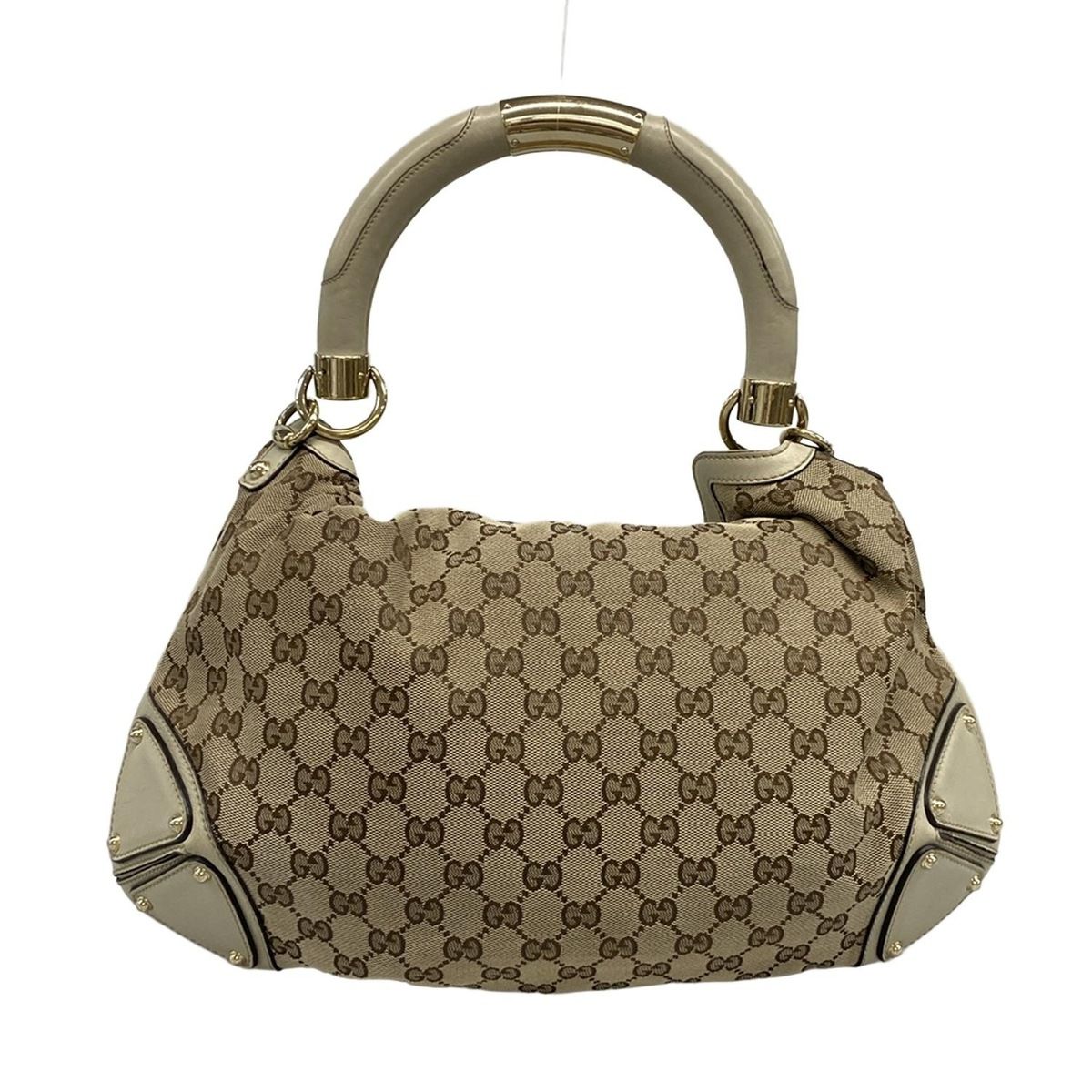 GUCCI(グッチ) ハンドバッグ インディ/GG柄 185566 ダークブラウン