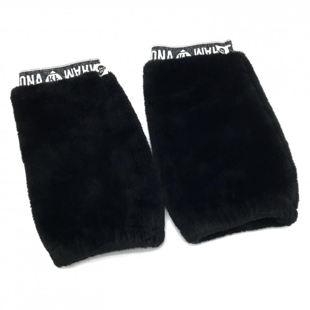 超美品】マークアンドロナ レッグウォーマー 黒 RF ファー レディース