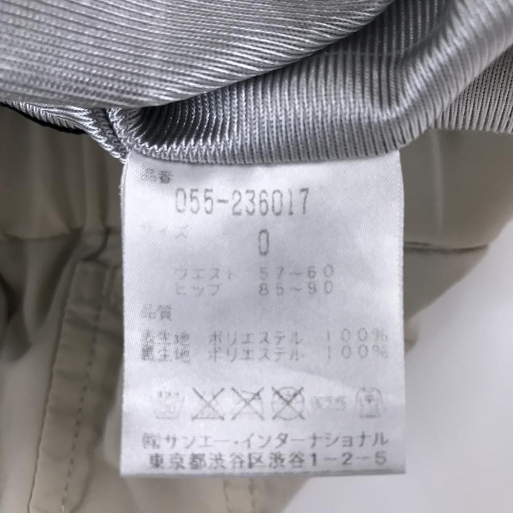 パーリーゲイツ パンツ ライトベージュ 裾ドローコード 蓄熱裏地