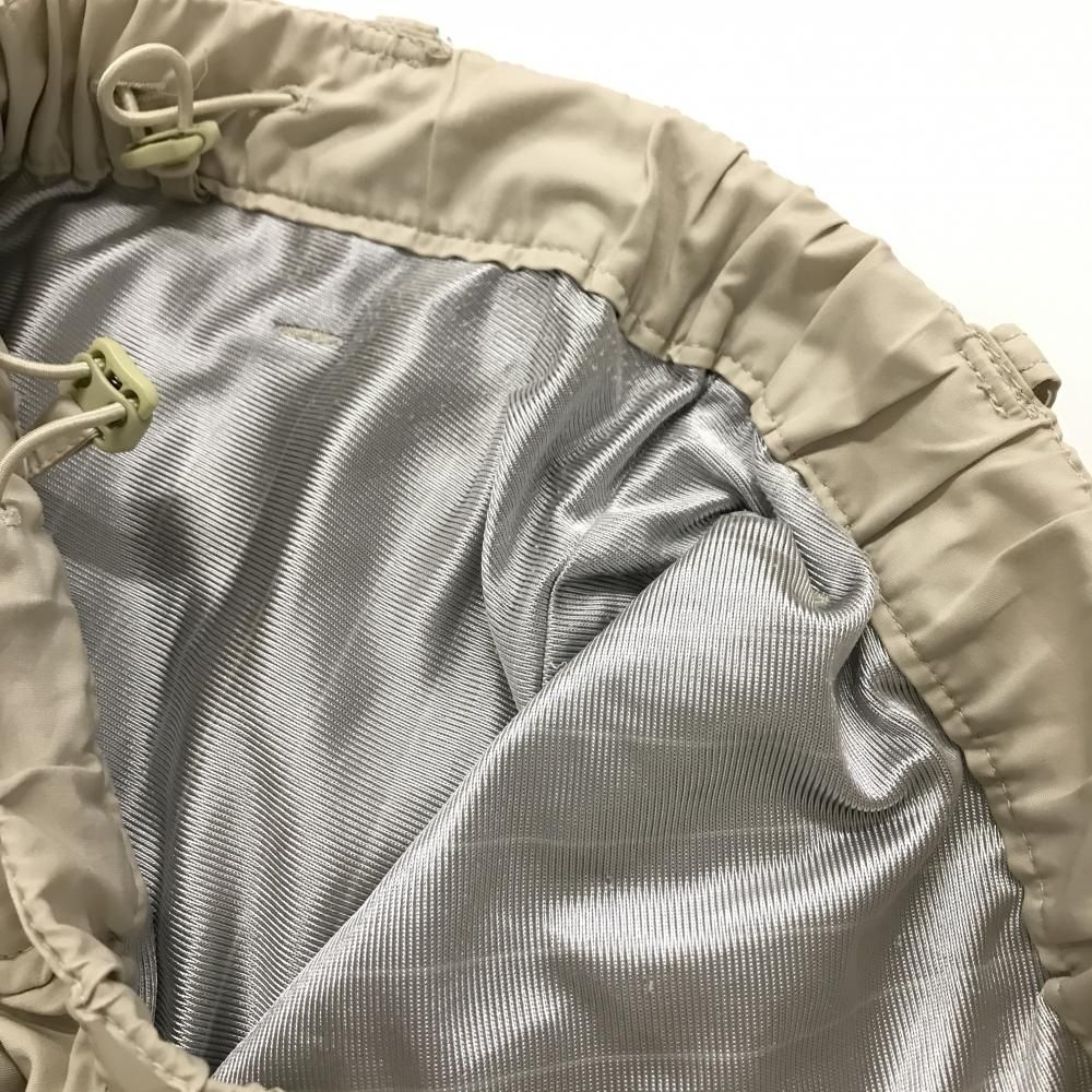 パーリーゲイツ パンツ ライトベージュ 裾ドローコード 蓄熱裏地