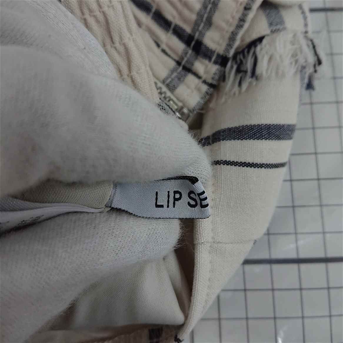 ◇ ⊂ リップサービス LIP SERVICE チェック柄オフショルダートップス
