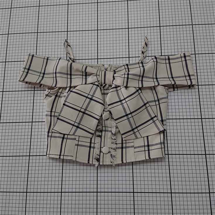 ◇ ⊂ リップサービス LIP SERVICE チェック柄オフショルダートップス