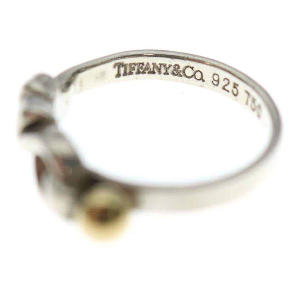 TIFFANY & Co. (ティファニー) フック&アイ リング Ag925/Au750