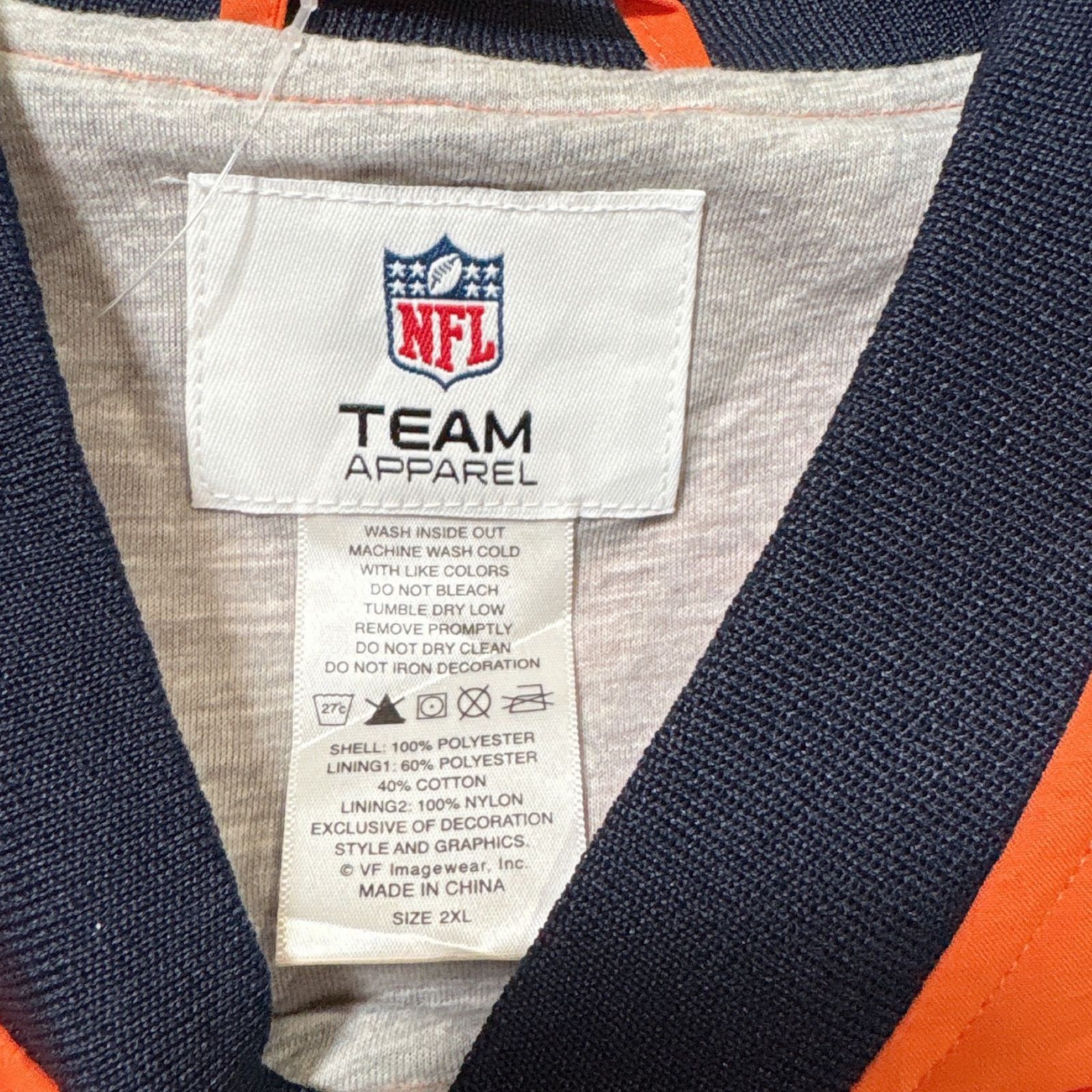 2XLsize NFL Chicago Bears pull over アメフト シカゴベアーズ プル