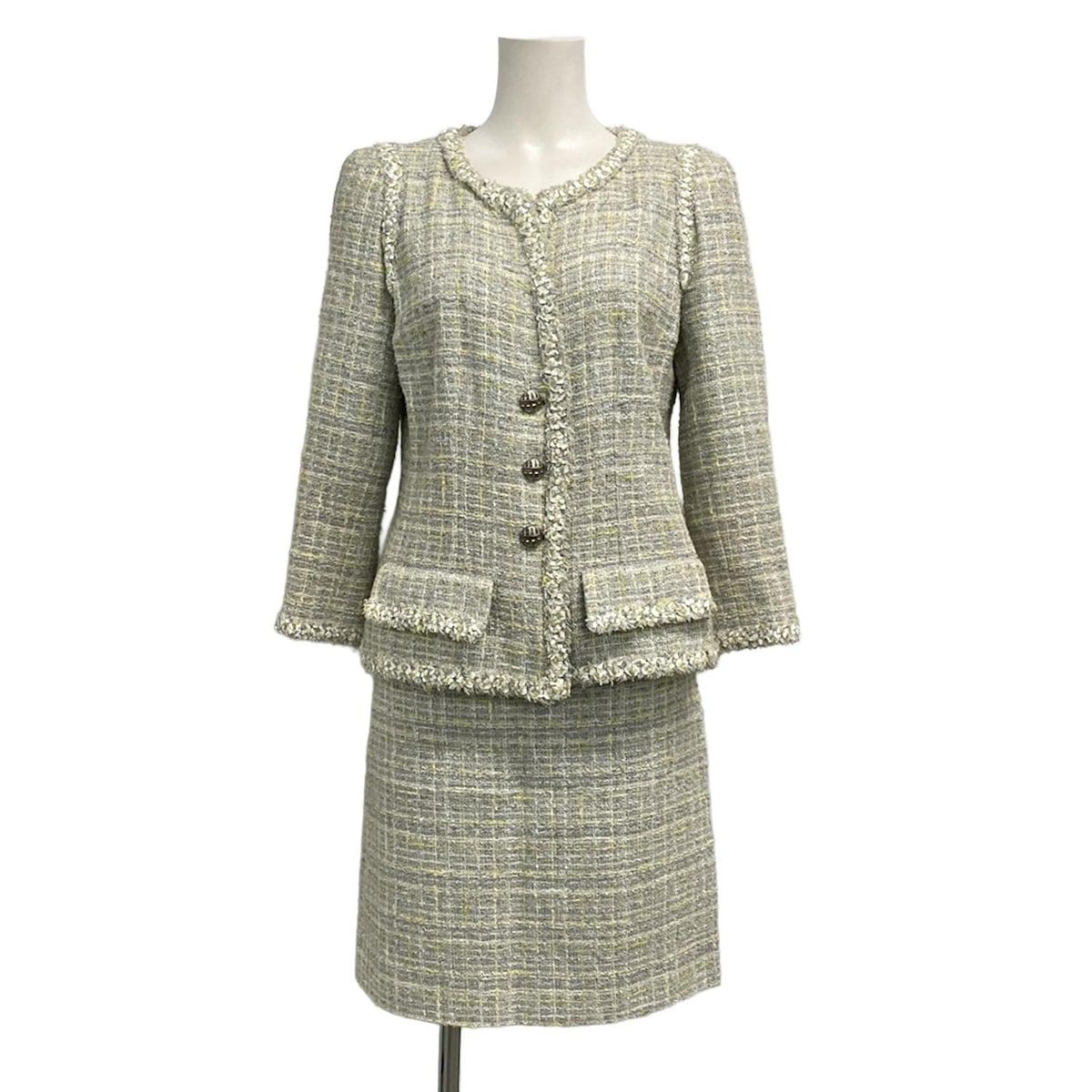 CHANEL(シャネル) スカートスーツ レディース - P35582/P35515 グレー