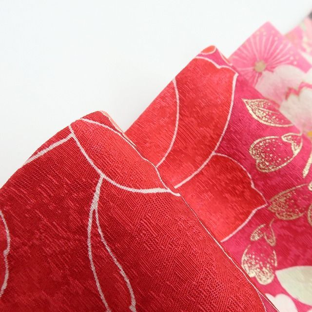 百華❀Y4474◇美品 正絹 金駒刺繡 成人式 トールサイズ 振袖 着物 単品