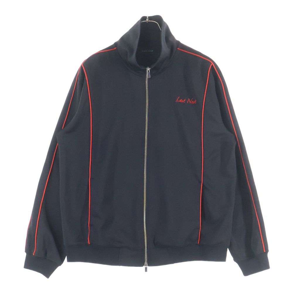 LAST NEST (ラスト ネスト) ロゴ刺繍 ジップアップ トラックジャケット