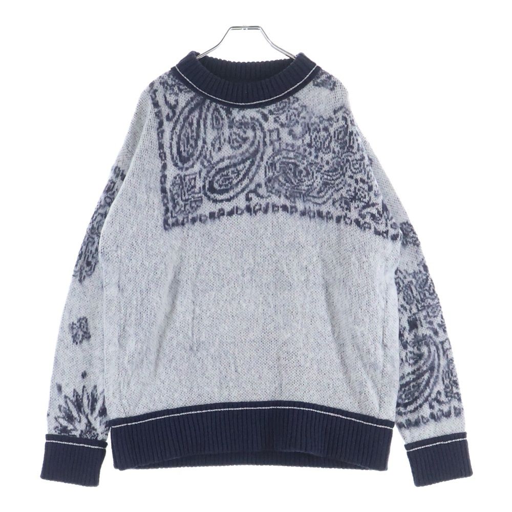 Sacai (サカイ) BANDANA JACQUARD KNIT PULLOVER バンダナ柄 ジャ