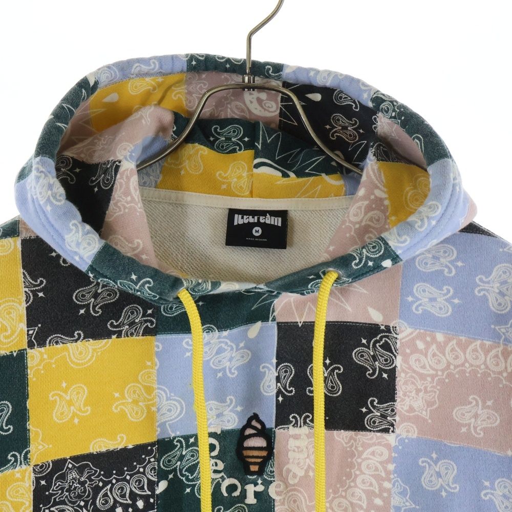 ICE CREAM (アイスクリーム) カラーブロック ペイズリー総柄