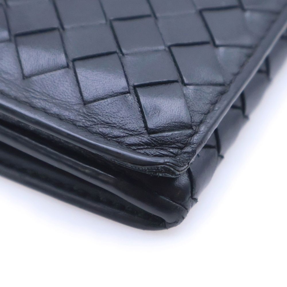 Bottega Veneta 黒 レザー 長財布 Bottega Veneta ブラック 長財布