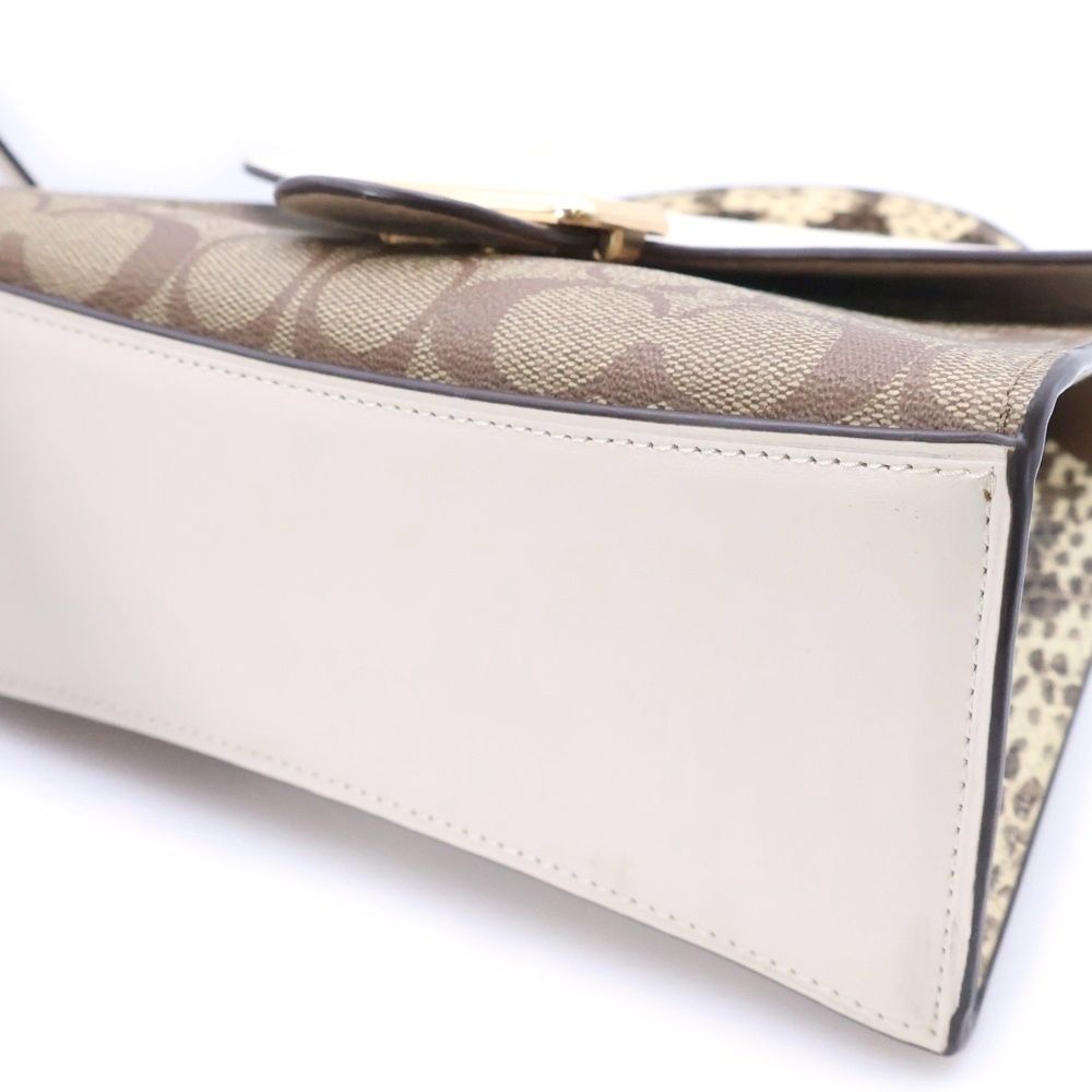 COACH (コーチ) ペッパー サッチェル シグネチャー キャンバス 2WAY