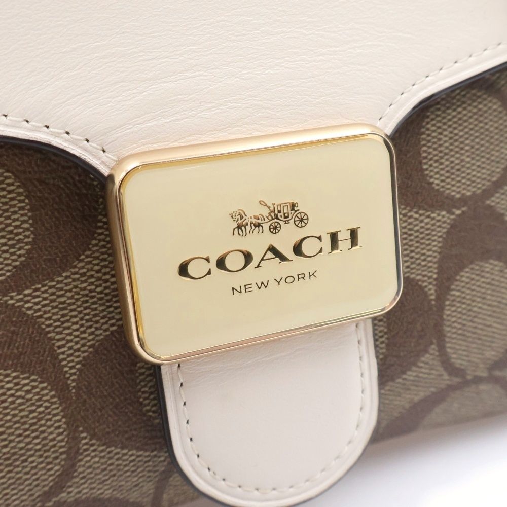 COACH (コーチ) ペッパー サッチェル シグネチャー キャンバス 2WAY