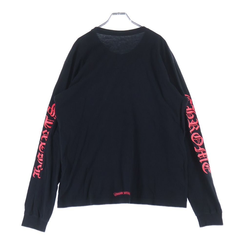 CHROME HEARTS (クロムハーツ) CH L S 1 ネックロゴプリント長袖