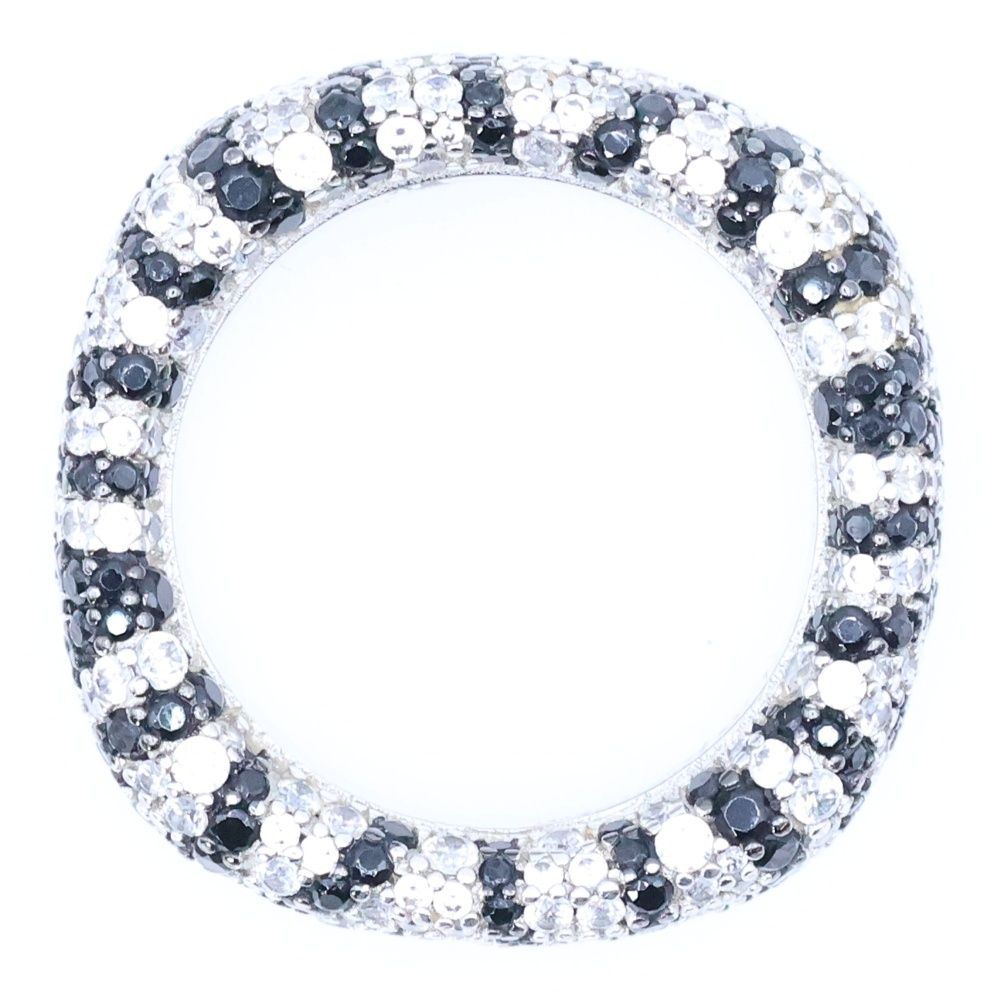 APM MONACO (エーピーエムモナコ) チャンキー ゼブラ リング シルバー