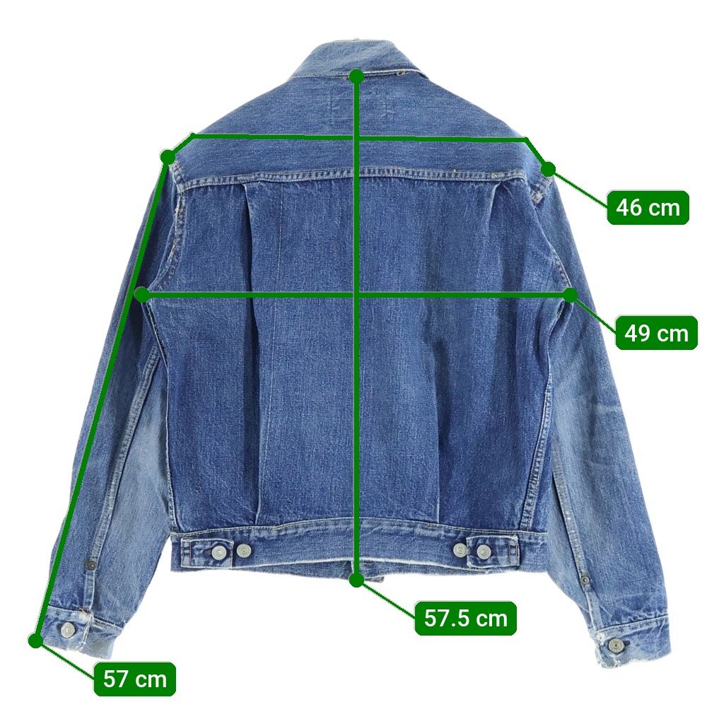 Levi's (リーバイス) 50-60s VINTAGE 507XX 2nd 紙パッチ BIGE 両面