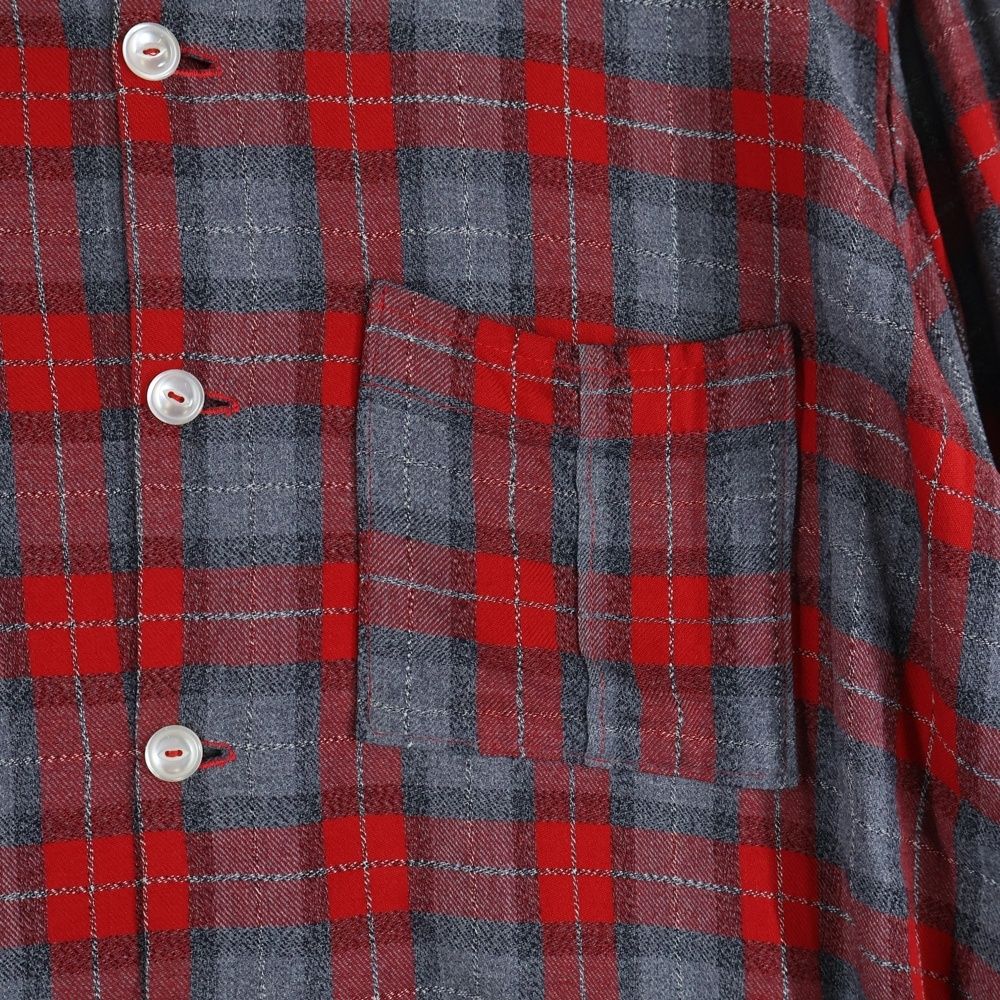 VINTAGE (ヴィンテージ) 50-60S RAYON GABARDINE OMBRE CHECK L/S