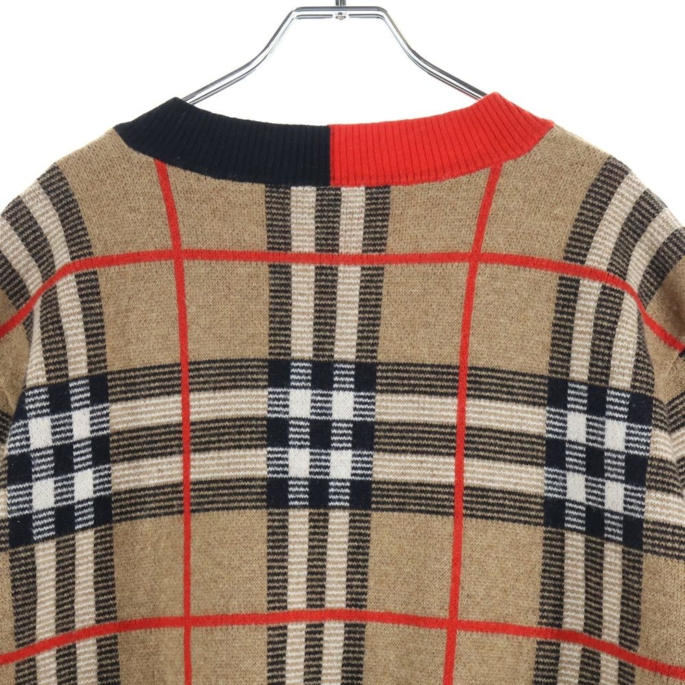 BURBERRY (バーバリー) 20SS Check Merio Wool Jacquard Sweater ノバ