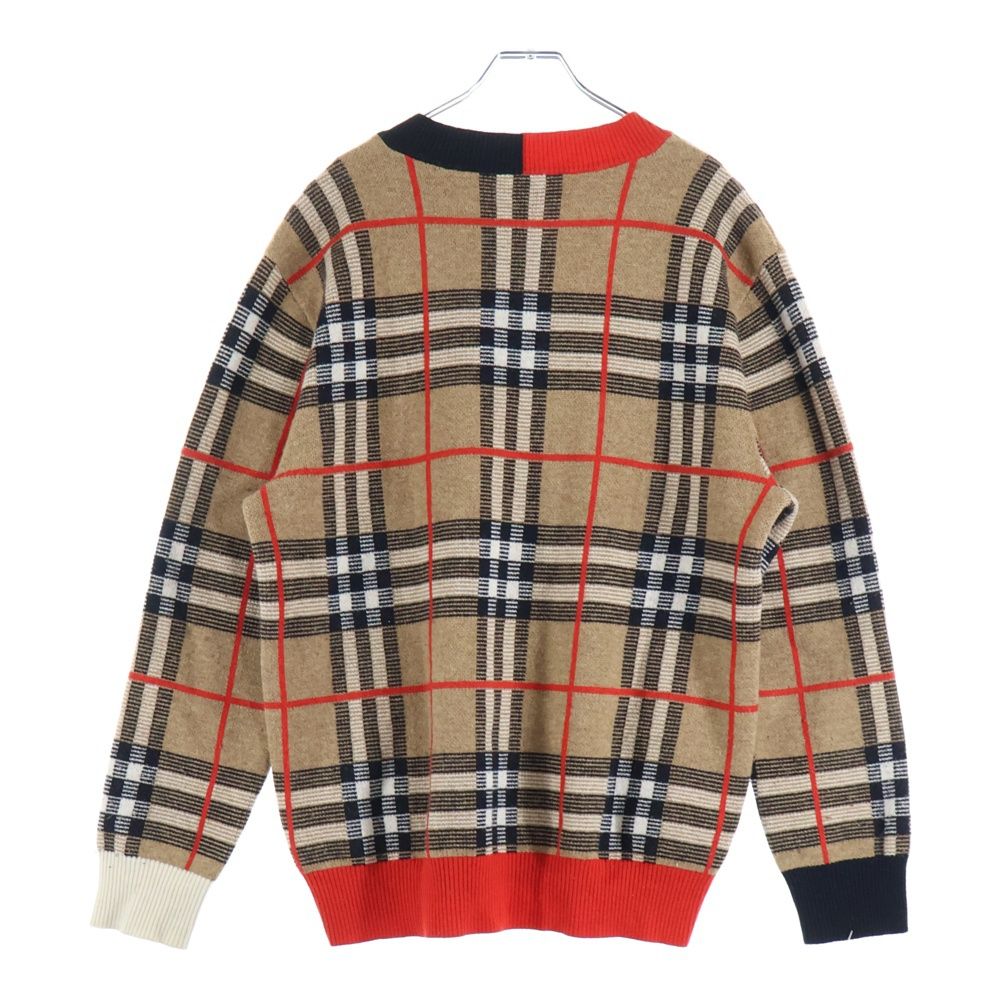 BURBERRY (バーバリー) 20SS Check Merio Wool Jacquard Sweater ノバ