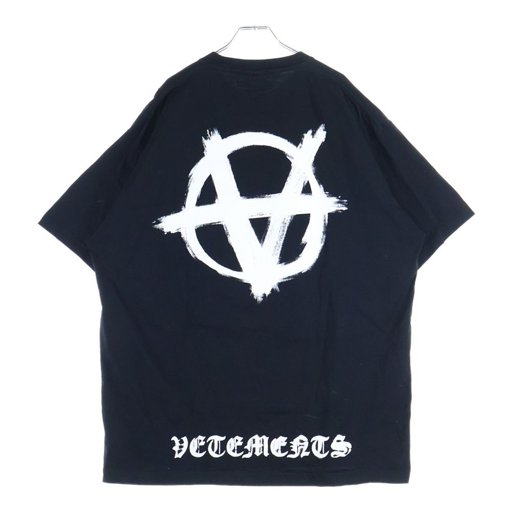 VETEMENTS (ヴェトモン) 21SS アナーキーロゴプリント 半袖Tシャツ