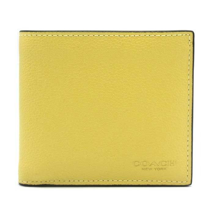 新品】コーチ 財布 二つ折り財布 (小銭入れ有り) COACH レザー ロゴ